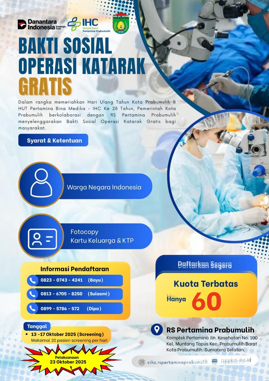 Bakti Sosial Operasi Katarak. Gratissss