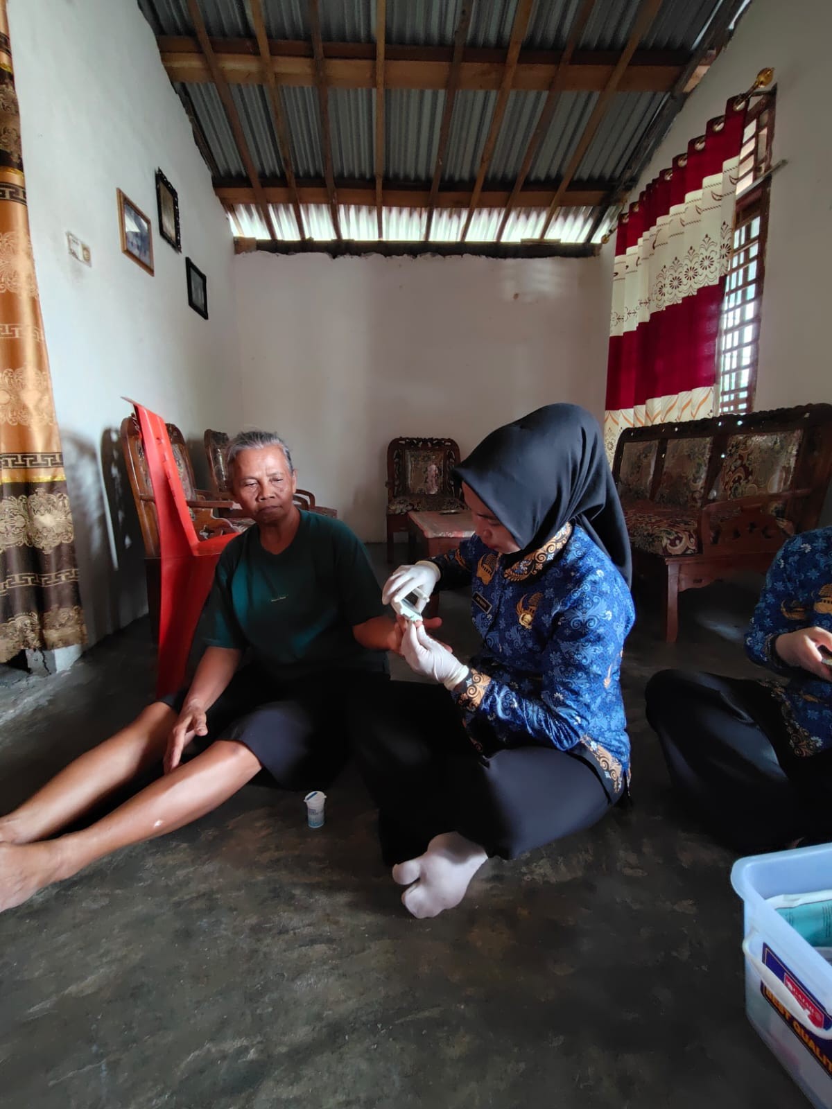 Kegiatan pemantauan lansia resti kel. Cambai