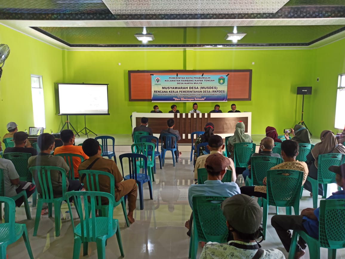 Musyawarah Desa (MUSDES) Rencana Kerja Pemerintahan Desa (RKPDES)